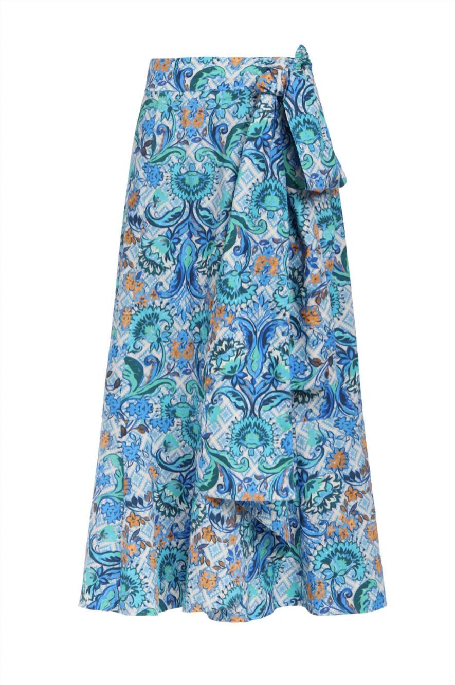 NEW MARIE OLIVER women's estine wrap skirt in chateau
